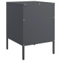 Bedside tables 2 units anthracite gray steel 36x39x50.5 cm by , Nightstands - Ref: Foro24-842927, Price: 162,21 €, Discount: %