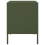 Bedside tables 2 units olive green steel 36x39x50.5 cm by , Nightstands - Ref: Foro24-842931, Price: 162,21 €, Discount: %