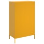 Aparador de acero amarillo mostaza 68x39x113 cm de , Aparadores - Ref: Foro24-842967, Precio: 185,99 €, Descuento: %