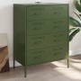 Olive green steel sideboard 68x39x89 cm by , Sideboards - Ref: Foro24-842986, Price: 198,00 €, Discount: %