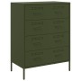 Olive green steel sideboard 68x39x89 cm by , Sideboards - Ref: Foro24-842986, Price: 198,00 €, Discount: %