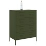 Olive green steel sideboard 68x39x89 cm by , Sideboards - Ref: Foro24-842986, Price: 198,00 €, Discount: %