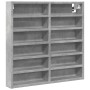 Engineered wood display case in gray concrete 60x8.5x58 cm by , Shelves and shelves - Ref: Foro24-847964, Price: 42,07 €, Dis...