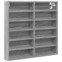 Engineered wood display case in Sonoma gray, 60x8.5x58 cm by , Shelves and shelves - Ref: Foro24-847966, Price: 43,22 €, Disc...