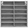 Engineered wood display case in Sonoma gray, 60x8.5x58 cm by , Shelves and shelves - Ref: Foro24-847966, Price: 43,22 €, Disc...