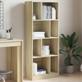 Engineered wood bookshelf in Sonoma oak, 57x28.5x141 cm by , Bookcases and shelves - Ref: Foro24-847998, Price: 77,16 €, Disc...