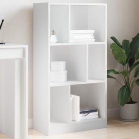 Estantería de madera de ingeniería blanca 57x28,5x141 cm de , Librerías y estanterías - Ref: Foro24-848003, Precio: 65,99 €, ...