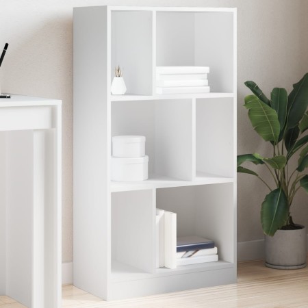 Weißes Regal aus Ingenieurholz 57x28,5x141 cm von , Bücherregale und Regale - Ref: Foro24-848003, Preis: 65,99 €, Rabatt: %