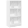 Estantería de madera de ingeniería blanca 57x28,5x141 cm de , Librerías y estanterías - Ref: Foro24-848003, Precio: 65,41 €, ...