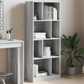 Engineered wood bookshelf in Sonoma gray, 57x28.5x141 cm by , Bookcases and shelves - Ref: Foro24-848001, Price: 79,30 €, Dis...