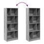 Engineered wood bookshelf in Sonoma gray, 57x28.5x141 cm by , Bookcases and shelves - Ref: Foro24-848001, Price: 79,30 €, Dis...