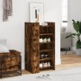 Shoe cabinet made of smoked oak engineered wood, 52x37.5x100 cm by , Shoe racks and shoe organizers - Ref: Foro24-848448, Pri...