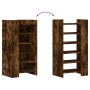 Shoe cabinet made of smoked oak engineered wood, 52x37.5x100 cm by , Shoe racks and shoe organizers - Ref: Foro24-848448, Pri...