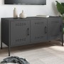 Schwarzer TV-Schrank aus Stahl, 100,5x39x50,5 cm. von , TV-Möbel - Ref: Foro24-842946, Preis: 117,68 €, Rabatt: %