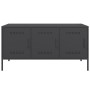 Schwarzer TV-Schrank aus Stahl, 100,5x39x50,5 cm. von , TV-Möbel - Ref: Foro24-842946, Preis: 117,68 €, Rabatt: %