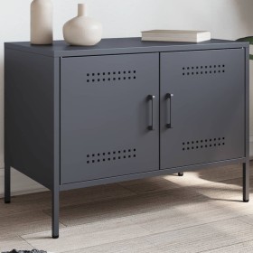 TV stand in anthracite gray steel, 68x39x50.5 cm by , TV Furniture - Ref: Foro24-842938, Price: 99,99 €, Discount: %