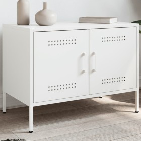 White steel TV stand 68x39x50.5 cm by , TV Furniture - Ref: Foro24-842944, Price: 99,37 €, Discount: %