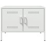 Mueble de TV de acero blanco 68x39x50,5 cm de , Muebles TV - Ref: Foro24-842944, Precio: 131,99 €, Descuento: %