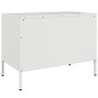 Mueble de TV de acero blanco 68x39x50,5 cm de , Muebles TV - Ref: Foro24-842944, Precio: 131,99 €, Descuento: %