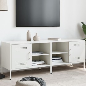 Muebles de TV 2 piezas acero blanco 68x39x50,5 cm de , Muebles TV - Ref: Foro24-843005, Precio: 230,99 €, Descuento: %