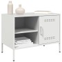 TV furniture 2 pieces white steel 68x39x50.5 cm by , TV Furniture - Ref: Foro24-843005, Price: 173,78 €, Discount: %