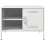 TV furniture 2 pieces white steel 68x39x50.5 cm by , TV Furniture - Ref: Foro24-843005, Price: 173,78 €, Discount: %