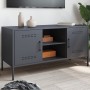 TV-Möbel aus anthrazitgrauem Stahl, 100,5x39x50,5 cm. von , TV-Möbel - Ref: Foro24-842990, Preis: 123,66 €, Rabatt: %