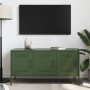 Fernsehmöbel aus olivgrünem Stahl 100,5x39x50,5 cm von , TV-Möbel - Ref: Foro24-842950, Preis: 125,99 €, Rabatt: %