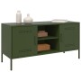 Mueble de TV de acero verde oliva 100,5x39x50,5 cm de , Muebles TV - Ref: Foro24-842992, Precio: 123,75 €, Descuento: %