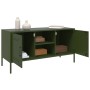 Mueble de TV de acero verde oliva 100,5x39x50,5 cm de , Muebles TV - Ref: Foro24-842992, Precio: 123,75 €, Descuento: %