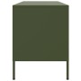 Mueble de TV de acero verde oliva 100,5x39x50,5 cm de , Muebles TV - Ref: Foro24-842992, Precio: 123,75 €, Descuento: %