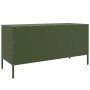 TV stand in olive green steel, 100.5x39x50.5 cm by , TV Furniture - Ref: Foro24-842992, Price: 123,75 €, Discount: %