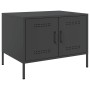 Mesa de centro acero laminado en frío negro 68x50x50,5 cm de , Mesas de centro - Ref: Foro24-843030, Precio: 143,99 €, Descue...