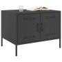 Mesa de centro acero laminado en frío negro 68x50x50,5 cm de , Mesas de centro - Ref: Foro24-843030, Precio: 143,99 €, Descue...