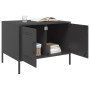 Mesa de centro acero laminado en frío negro 68x50x50,5 cm de , Mesas de centro - Ref: Foro24-843030, Precio: 143,99 €, Descue...