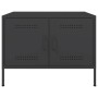 Mesa de centro acero laminado en frío negro 68x50x50,5 cm de , Mesas de centro - Ref: Foro24-843030, Precio: 143,99 €, Descue...