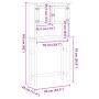 Mueble de baño para lavadora Corona madera maciza de pino de , Muebles de baño - Ref: Foro24-4013408, Precio: 115,69 €, Descu...