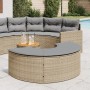 Gartenhocker mit beigen Polstern aus synthetischem Rattan von , Hocker für den Außenbereich - Ref: Foro24-369089, Preis: 154,...