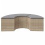 Garden stool with beige synthetic rattan cushions by , Outdoor ottomans - Ref: Foro24-369089, Price: 154,52 €, Discount: %