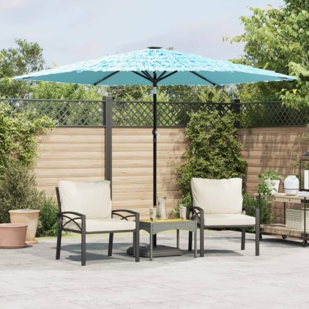 Garden umbrella with blue steel pole 288x288x225 cm by , Umbrellas - Ref: Foro24-4005106, Price: 95,84 €, Discount: %