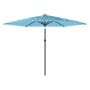 Garden umbrella with blue steel pole 288x288x225 cm by , Umbrellas - Ref: Foro24-4005106, Price: 95,84 €, Discount: %