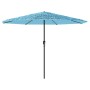 Garden umbrella with blue steel pole 324x324x247 cm by , Umbrellas - Ref: Foro24-4005110, Price: 112,13 €, Discount: %