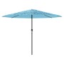 Garden umbrella with blue steel pole 324x324x247 cm by , Umbrellas - Ref: Foro24-4005110, Price: 112,13 €, Discount: %