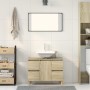 Plywood oak Sonoma bathroom cabinet 80x33x60 cm by , bathroom vanities - Ref: Foro24-849665, Price: 86,99 €, Discount: %