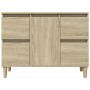 Plywood oak Sonoma bathroom cabinet 80x33x60 cm by , bathroom vanities - Ref: Foro24-849665, Price: 86,99 €, Discount: %