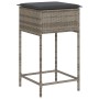 3-piece garden bar set with gray PE rattan cushions by , Garden sets - Ref: Foro24-3261494, Price: 220,91 €, Discount: %