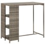 3-piece garden bar set with gray PE rattan cushions by , Garden sets - Ref: Foro24-3261494, Price: 220,73 €, Discount: %