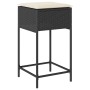 5-piece garden bar set with black PE rattan cushions by , Garden sets - Ref: Foro24-3261461, Price: 293,72 €, Discount: %