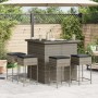 5-piece garden bar set with gray PE rattan cushions by , Garden sets - Ref: Foro24-3261505, Price: 424,70 €, Discount: %