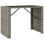 7-piece garden bar set with gray PE rattan cushions by , Garden sets - Ref: Foro24-3261511, Price: 542,89 €, Discount: %